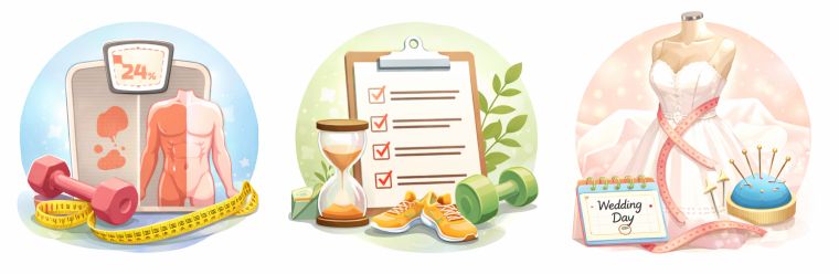 ブライダルボディメイクで大切な3つの考え方