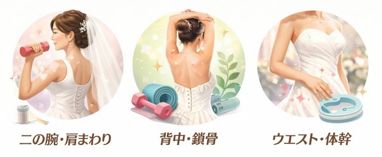 ドレス映えに効く部位別ケアのポイント