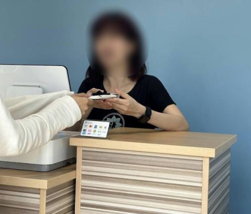 CLUB PILATESの受付