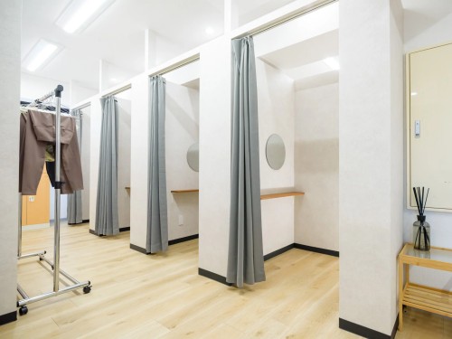 La pilatesの更衣室