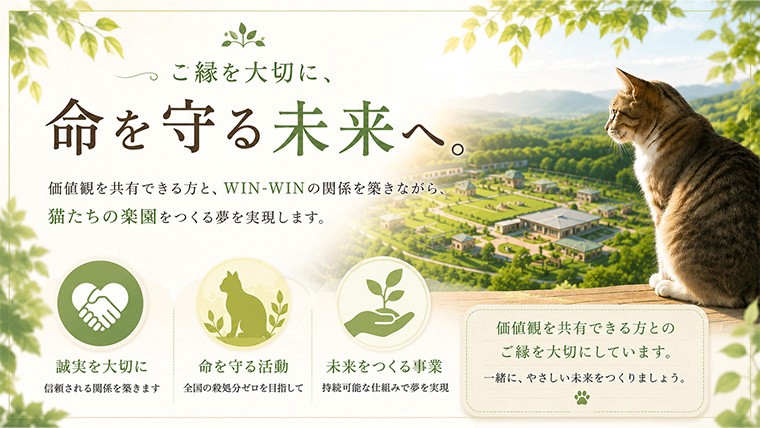 ご縁を大切に、命を守る未来へ。